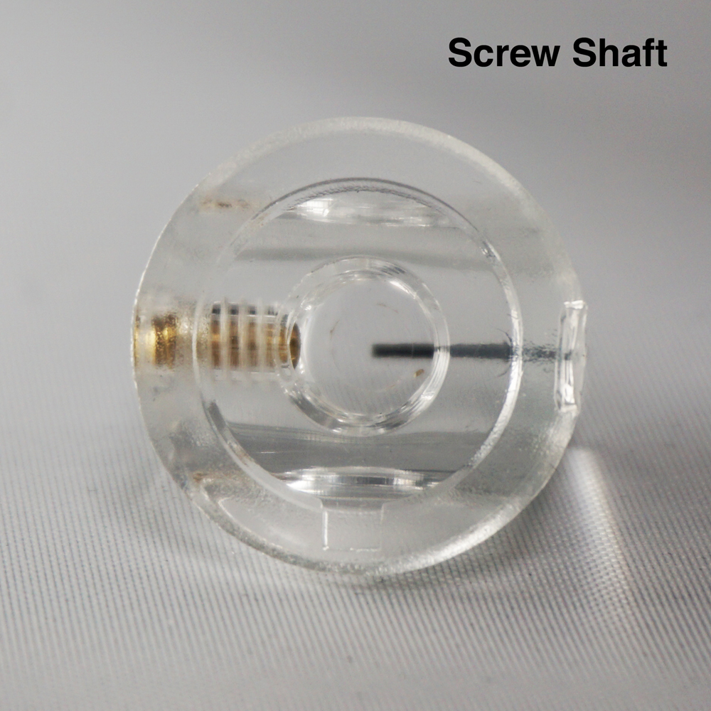 EP, SP, SL Clear Replacement Knob - NEW-Screw Shaft
